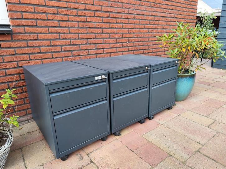 3x Dossierkasten/Gereedschapskasten - Gebruikt, Prima Staat, Huis en Inrichting, Kasten | Roldeurkasten en Archiefkasten, Ophalen of Verzenden