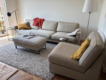 Vloerkleed wit met zwart hoogpollig