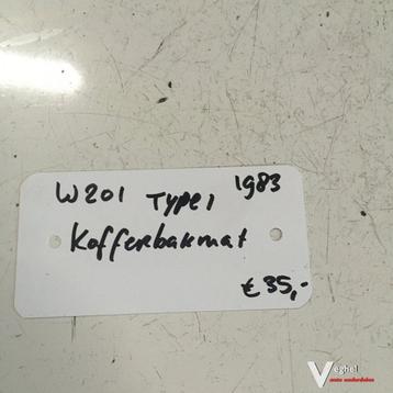 Mercedes W201 1983 Rubber Kofferbakmat beschikbaar voor biedingen