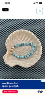 Handgemaakte armband mrt kleuren, Blauw, Nieuw, Ophalen of Verzenden, Elastiek