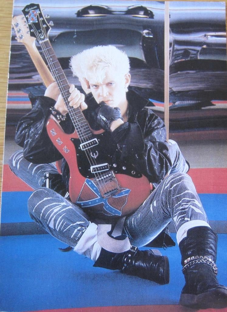 nieuwe ansichtkaart van Billy Idol, Verzenden, 1980 tot heden, Ongelopen, Sterren en Beroemdheden