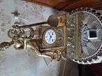 Grote Antieke bronse vergulde pendule (58 cm.), Antiek en Kunst, Antiek | Klokken, Ophalen of Verzenden