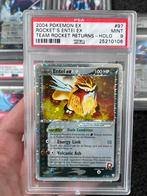 Pokémon PSA 9 Entei ex #97 Team Rocket Returns, Ophalen of Verzenden, Zo goed als nieuw, Losse kaart, Foil