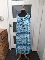 MS mode jurk tuniek +onderjurk maat 50 boho turquoise blauw, Nieuw, Blauw, Ophalen of Verzenden, Onder de knie