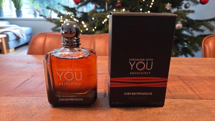 Emporio Armani: Stronger With You Absolutely - 100ml, Sieraden, Tassen en Uiterlijk, Uiterlijk | Parfum, Zo goed als nieuw, Verzenden