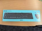 Ergonomic Logitech USB Keyboard MK120 with mouse, Computers en Software, Toetsenborden, Ophalen, Nieuw, Ergonomisch