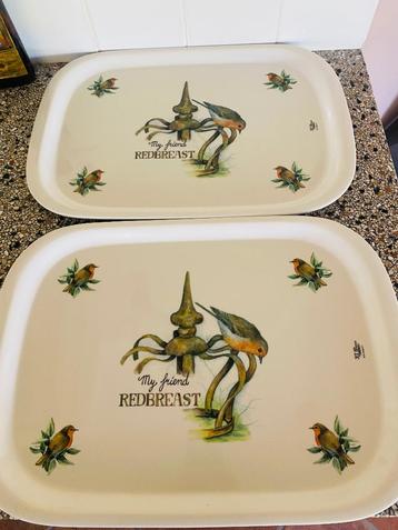 Servies Jet  ter steege   Redbreast dienbladen 2 stuks zgan beschikbaar voor biedingen