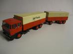 Lion Car DAF 3300 met aanhanger( rood), Hobby en Vrije tijd, Modelauto's | 1:50, Ophalen of Verzenden, Gebruikt, Bus of Vrachtwagen