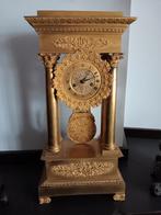antieke vergulde kolom pendule, Antiek en Kunst, Antiek | Klokken, Ophalen