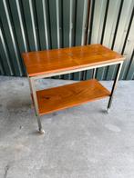 Vintage tv meubel audiomeubel in teakhout 1960s, Huis en Inrichting, Kasten | Televisiemeubels, Gebruikt, Minder dan 100 cm, Metaal
