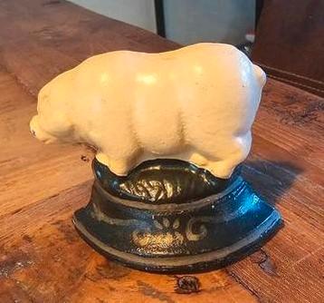 Gietijzer deurstopper varken beschikbaar voor biedingen