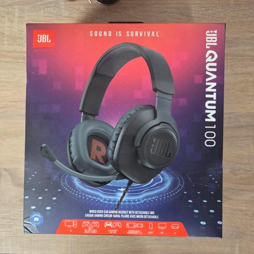 Jbl quantum 100, Computers en Software, Headsets, Zo goed als nieuw, Over-ear, Ophalen of Verzenden