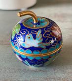 Cloisonné appeltje bakje doosje appel emaille, Antiek en Kunst, Ophalen of Verzenden