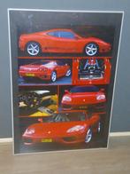 Ferrari Poster/schilderij in zilverkleurige lijst, Ophalen