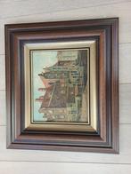 Schilderij Amsterdamse Grachtenpanden, Antiek en Kunst, Kunst | Schilderijen | Klassiek, Ophalen