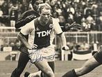 Gesigneerde persfoto Eberhard - Koeman, 1984, Verzamelen, Ophalen of Verzenden, Gebruikt, Ajax, Poster, Plaatje of Sticker