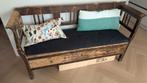 Antieke Houten Bank Settle met Spijlen & Lade|antique Bench, Ophalen of Verzenden, Gebruikt, Hout