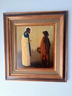 Staf Beerten 1930, Het gesprek!, Antiek en Kunst, Kunst | Schilderijen | Klassiek, Ophalen