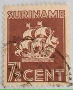 Suriname 1936- NVPH 166 - Scheepje, Postzegels en Munten, Postzegels | Suriname, Ophalen of Verzenden, Gestempeld