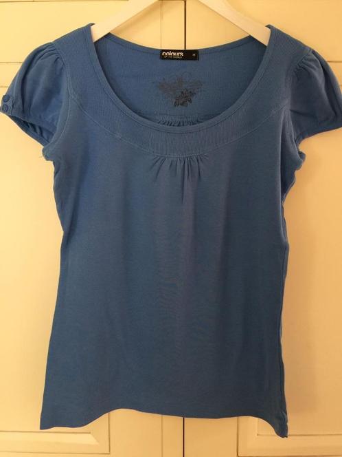 Heel mooi korenblauw T-shirt M, Kleding | Dames, T-shirts, Zo goed als nieuw, Maat 38/40 (M), Blauw, Korte mouw, Ophalen of Verzenden