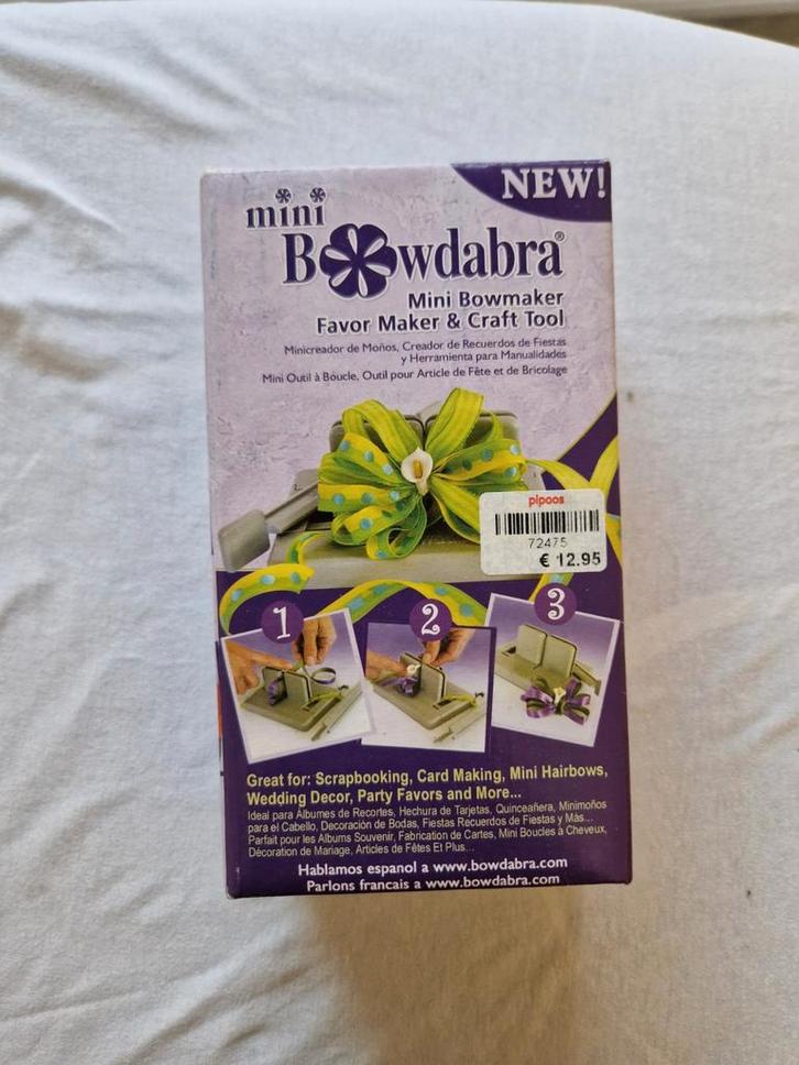Mini Bowdabra Strikjes Maker - Nieuw!, Hobby en Vrije tijd, Knutselen, Nieuw, Gereedschap of Toebehoren, Ophalen of Verzenden