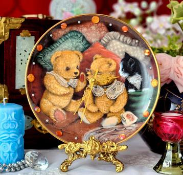 Sier klok Franklin Mint porselein beschikbaar voor biedingen