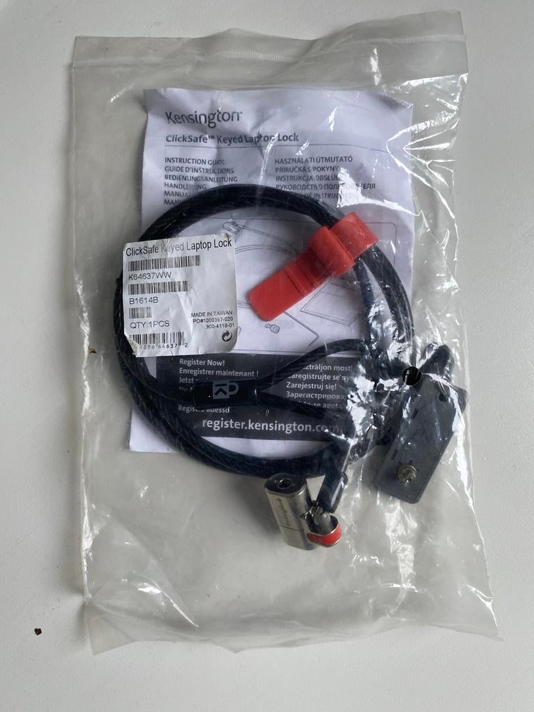 Kensington ClickSafe Laptop Slot - Nieuw, Auto diversen, Ophalen of Verzenden, Nieuw