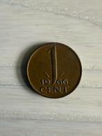 Nederlandse 1 cent  munt 1966 visje, Ophalen of Verzenden, Overige landen