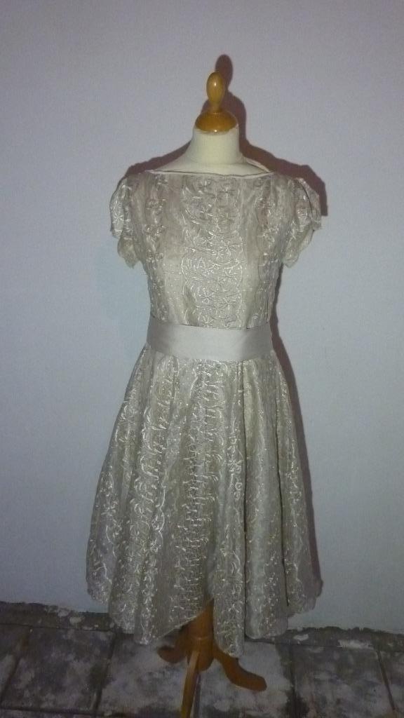 vintage bruidsjurk, trouwjurk, jurk, bruid, Kleding | Dames, Trouwkleding en Trouwaccessoires, Gedragen, Trouwjurk, Overige kleuren