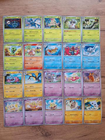 Pokémon diverse kaarten uit de set Scarlet&Violet  beschikbaar voor biedingen