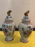 2 x chinese vaas / deksel FOO dogs, Antiek en Kunst, Antiek | Vazen, Ophalen of Verzenden
