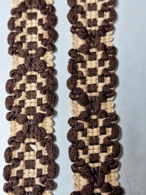 Volle vintage haspel van 25 m prachtig sierband, Hobby en Vrije tijd, Naaien en Fournituren, Nieuw, Lint, Band of Elastiek, Ophalen of Verzenden