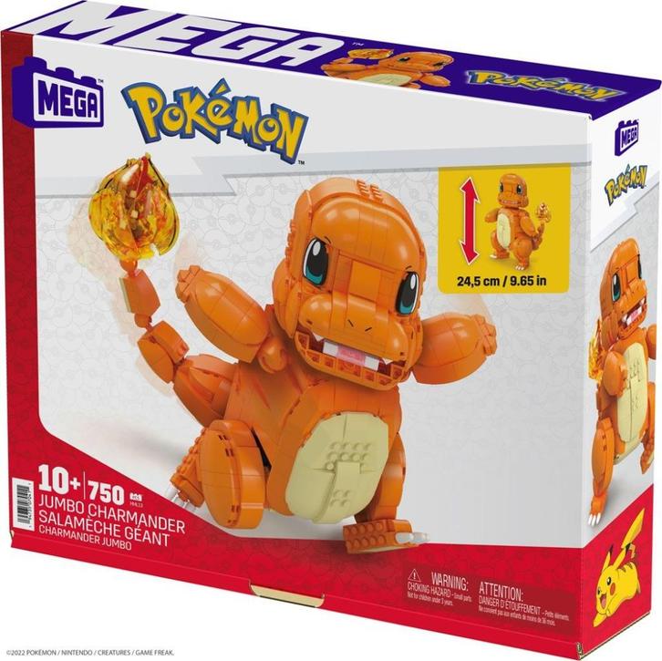 Pokémon Mega Construx Construction Set Jumbo Charmander, Kinderen en Baby's, Speelgoed | Bouwstenen, Nieuw, Megabloks, Ophalen of Verzenden