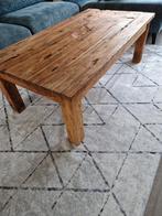 Teakhouten salontafel driftwood massief 130x70, 50 tot 100 cm, Gebruikt, Rechthoekig, Ophalen