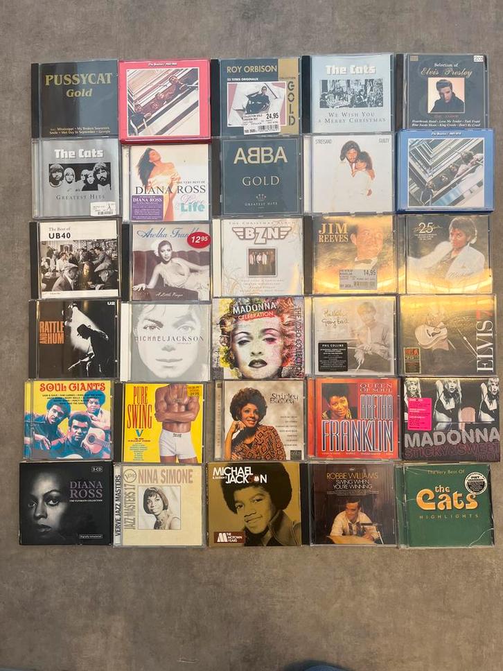 Collectie cds michael jackson elvis madonna, Cd's en Dvd's, Cd's | Overige Cd's, Gebruikt, Boxset, Ophalen of Verzenden