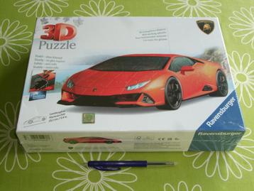 Nieuw in seal: Lamborghini Huracàn 3D puzzel beschikbaar voor biedingen