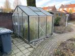 Tuinkasje (Glas) 270x225 met beton fundering (verplaatsbaar), Tuin en Terras, Kassen, Ophalen, Gebruikt, Kweekkas, Glas