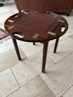 Kersenhouten bijzettafel - rond - als nieuw, Huis en Inrichting, Tafels | Bijzettafels, Ophalen, Minder dan 55 cm, Rond, Zo goed als nieuw