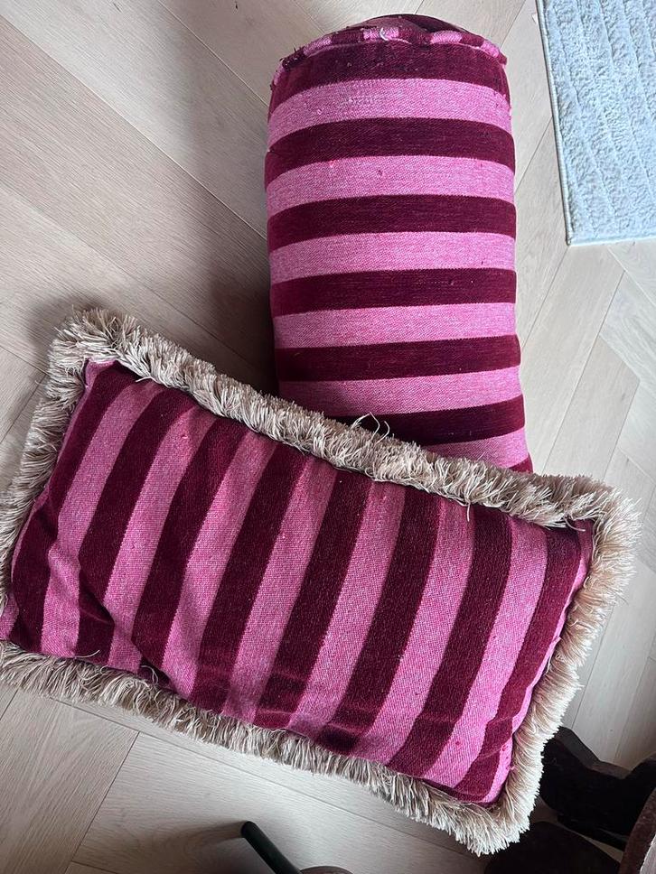 Palais Kussens - Set van 2, Huis en Inrichting, Woonaccessoires | Kussens, Gebruikt, Roze, Rechthoekig, Ophalen of Verzenden