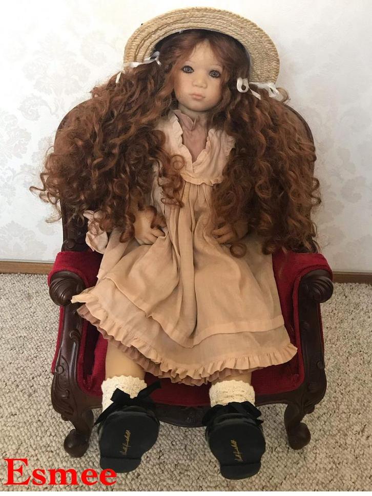 Annette Himstedt Pop - Esme met Doos en Certificaten (1997), Verzamelen, Poppen, Zo goed als nieuw, Pop, Ophalen of Verzenden