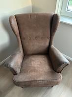 Fauteuil cognac Strandmon IKEA, Huis en Inrichting, Fauteuils, Ophalen of Verzenden, Gebruikt, 75 tot 100 cm, Leer