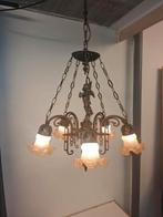 Antieke bronzen kroonluchter, Ophalen of Verzenden, Gebruikt