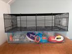 Hamsterkooi met 2 verdiepingen en buizen, Kooi, Gebruikt, Hamster, Ophalen