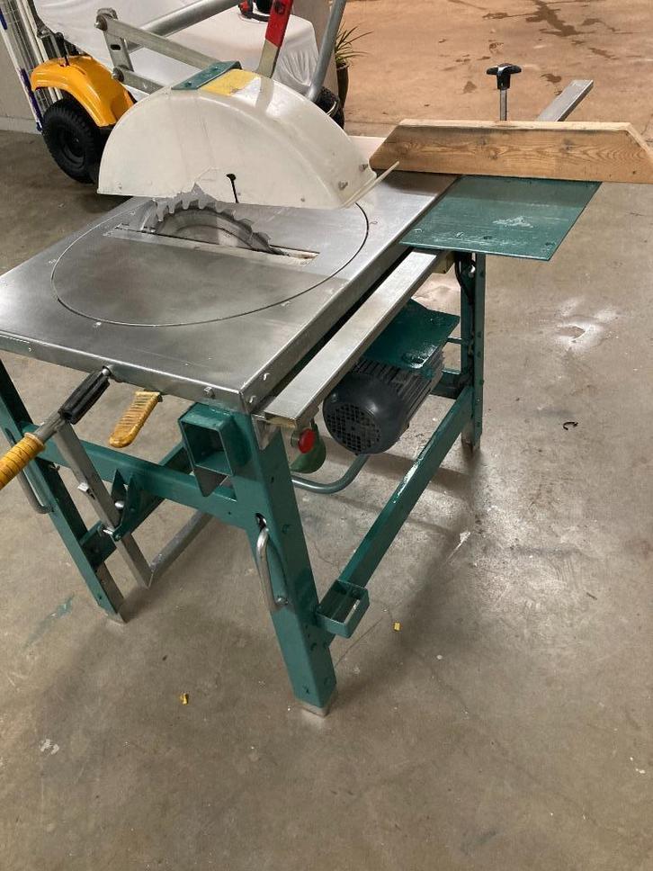 gjerde zaagtafel bouwzaag  380 volt, Doe-het-zelf en Verbouw, Gereedschap | Zaagmachines, Zo goed als nieuw, Cirkelzaag, 1200 watt of meer