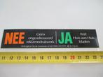 sticker Brievenbus sticker NEE JA  BM387, Ophalen, Zo goed als nieuw