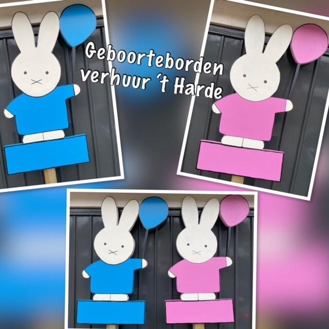 Te huur: nijntje geboortebord, Kinderen en Baby's, Kraamcadeaus en Geboorteborden, Ophalen