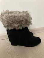 Enkellaarzen dames met sleehak maat 39, Kleding | Dames, Schoenen, Ophalen of Verzenden, Zo goed als nieuw, Zwart