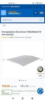 Drempelplaat drempelhulp aluminium, Ophalen, Zo goed als nieuw