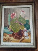 Vintage bloemenschilderijtje, Ophalen of Verzenden