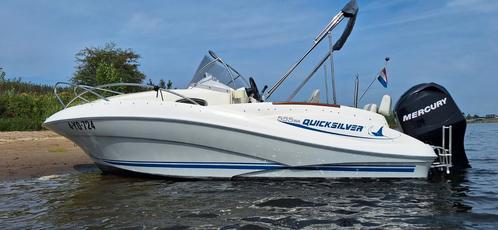 Quicksilver 555 WA 100pk Mercury 2011, Watersport en Boten, Vis- en Consoleboten, Gebruikt, Tot 10 pk, 3 tot 6 meter, Benzine